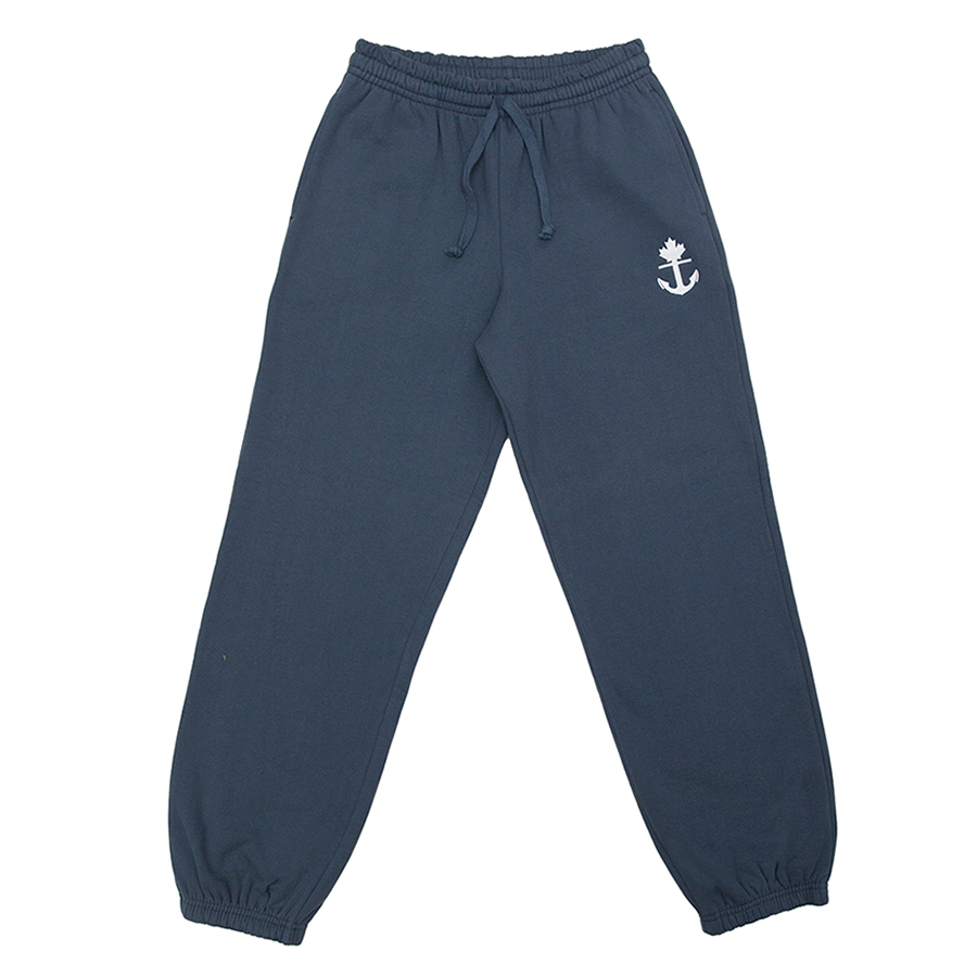 Navy Blue Canadian made heavy weight %100 cotton sweatpants.