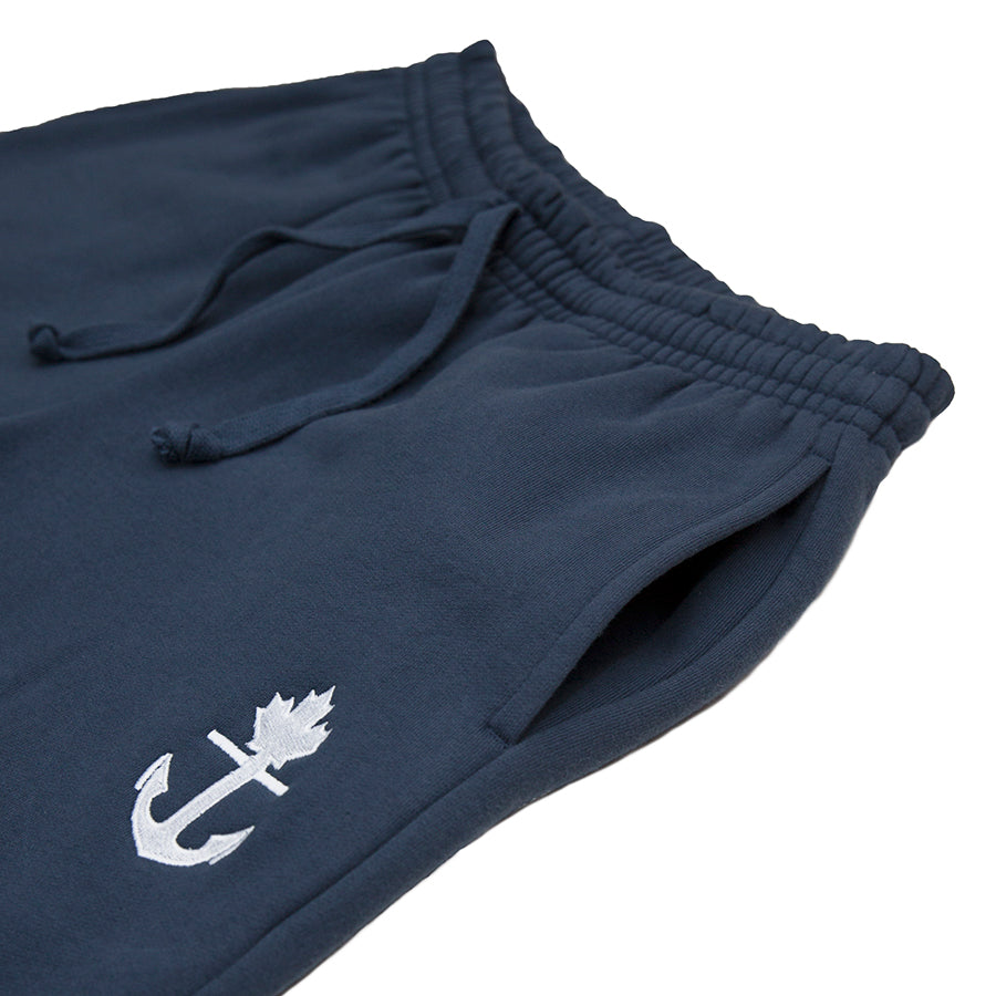 Navy Blue Canadian made heavy weight %100 cotton sweatpants