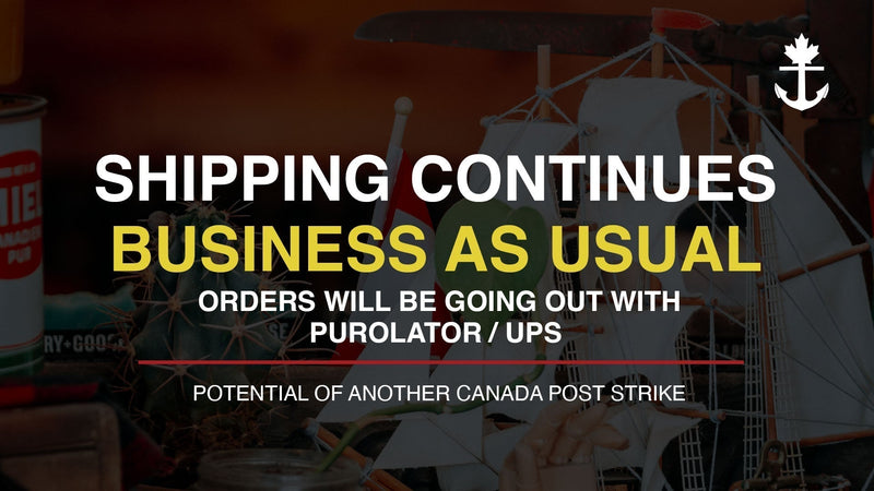 Shipping Continues - Canada Post Strike Preparation