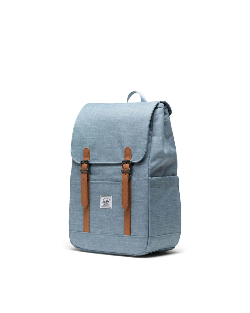 Retreat Small Backpack x Ashley Blue Crosshatch