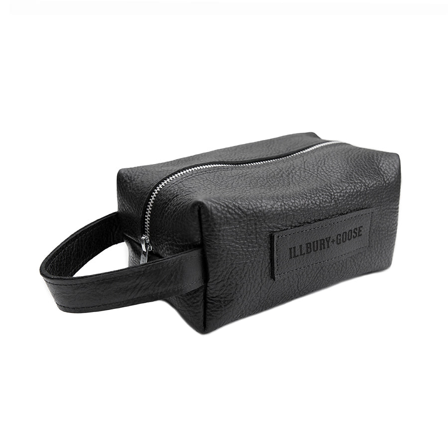 Classic Buffalo Leather Shave Bag