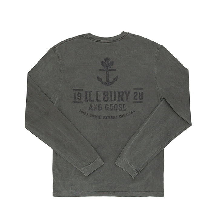 Standard Stone-Wash Mid-Weight Cotton L/S T
