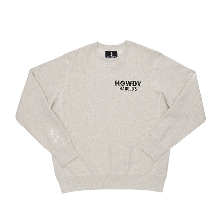 Howdy Harold Heavy-Duty Oatmeal Crewneck