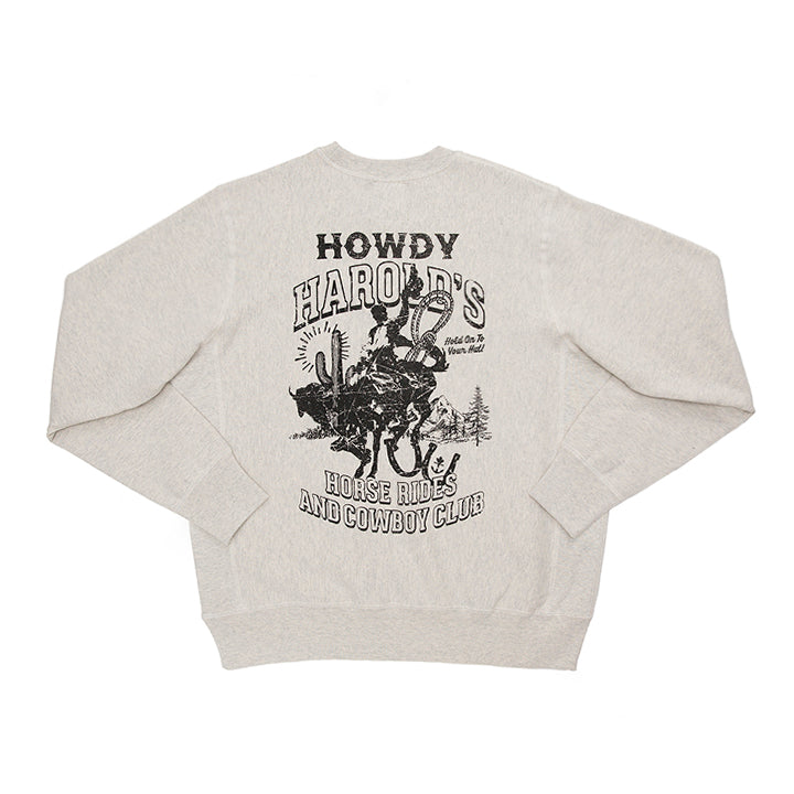 Howdy Harold Heavy-Duty Oatmeal Crewneck