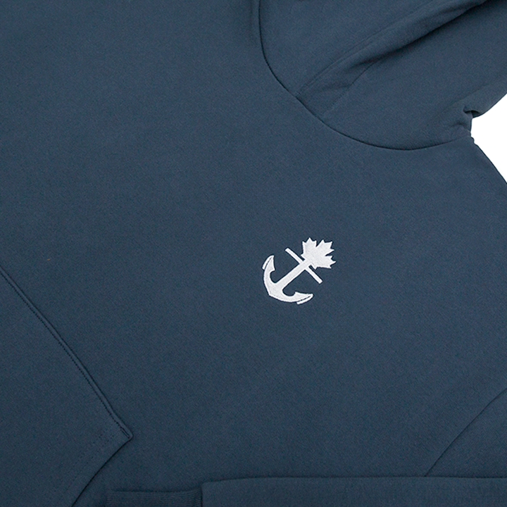 Navy Blue Canadian made heavy weight %100 cotton hoodie