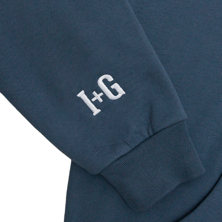 Navy Blue Canadian made heavy weight %100 cotton hoodie