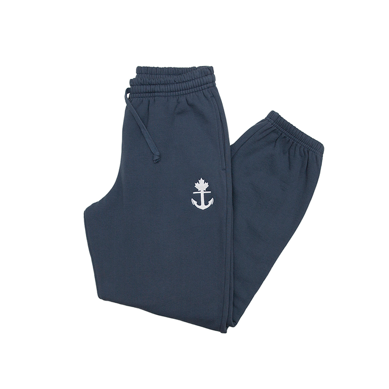 Navy Blue Canadian made heavy weight %100 cotton sweatpants