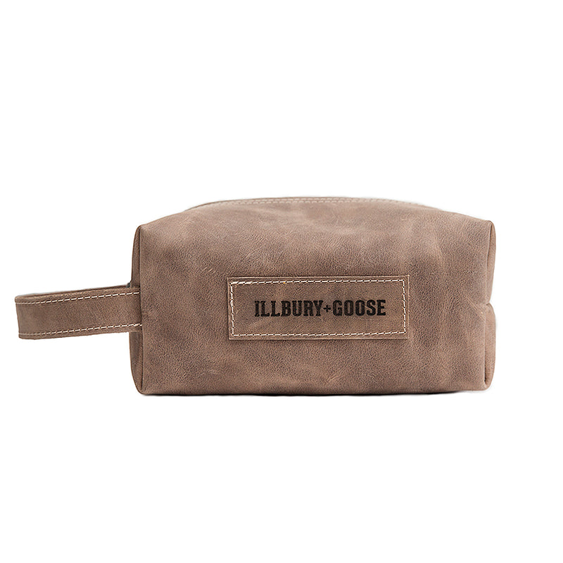 Classic Buffalo Leather Shave Bag