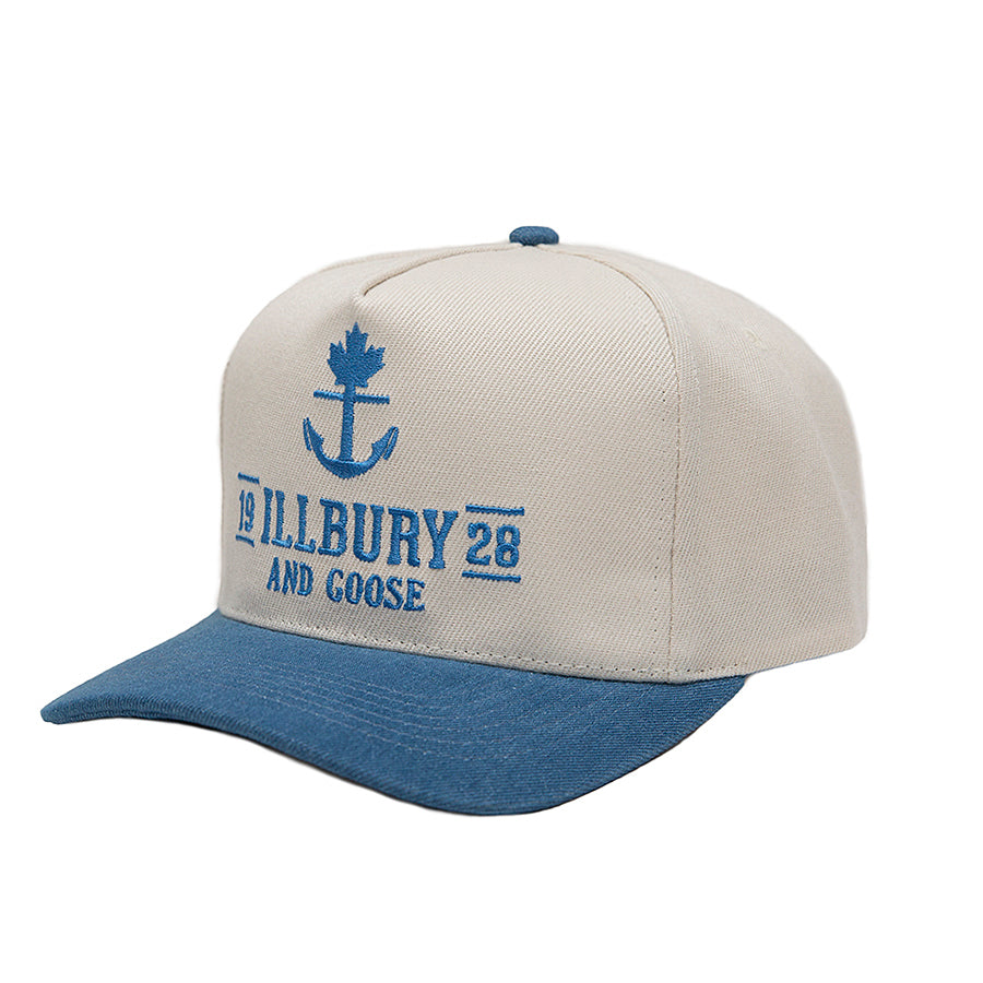 Two-Toned Denim Standard A-Frame Snapback