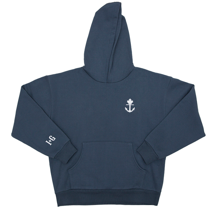 Relaxed Blue Heavy Duty Hoodie