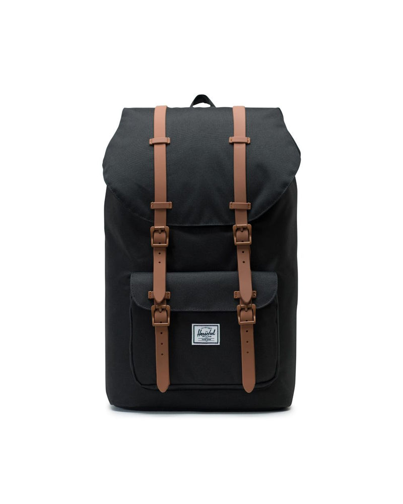 Little America Backpack x Black/Saddle Brown