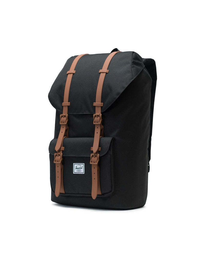 Little America Backpack x Black/Saddle Brown