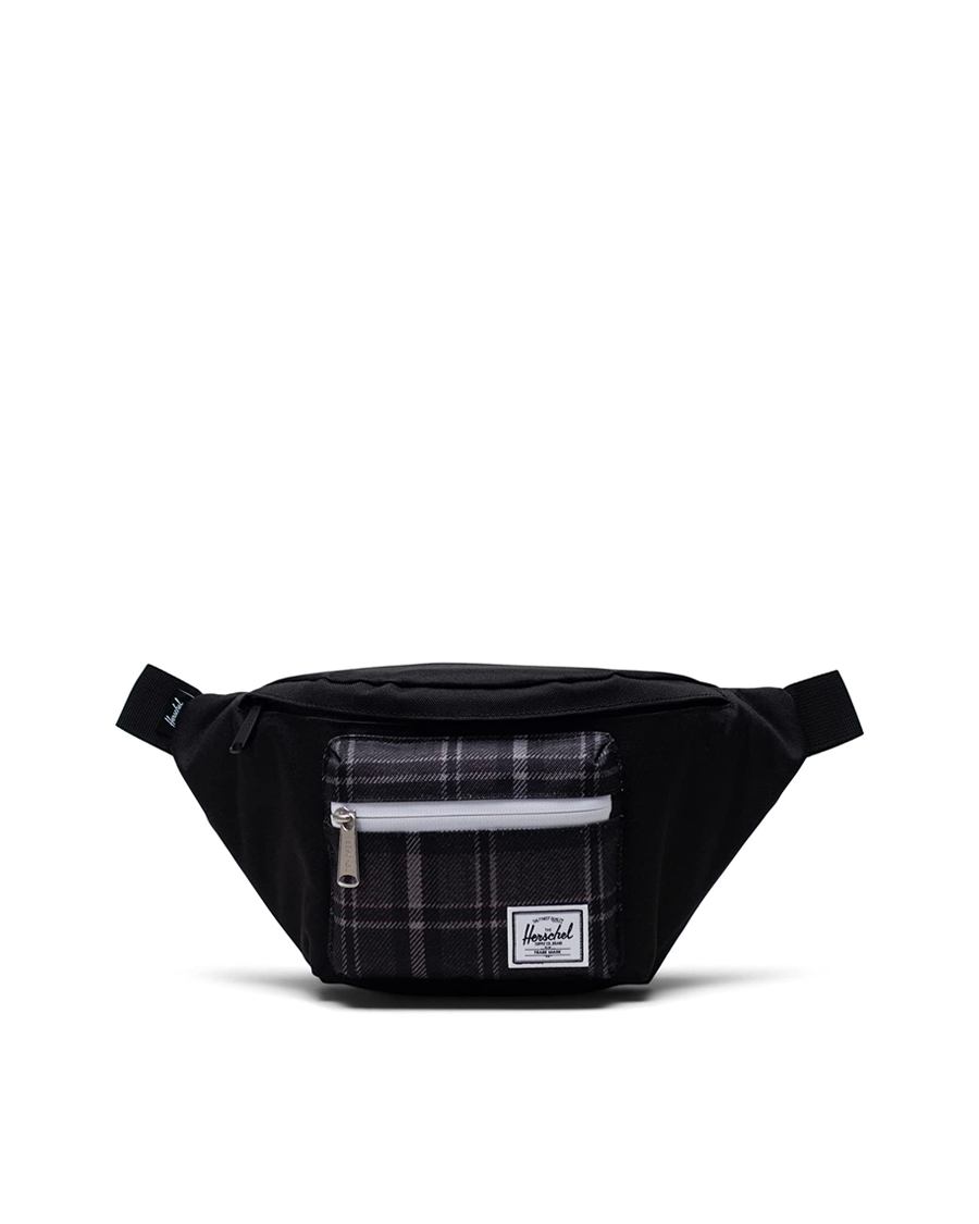 Seventeen Hip Pack x Black Greyscale Plaid