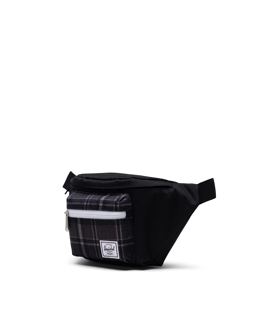 Seventeen Hip Pack x Black Greyscale Plaid