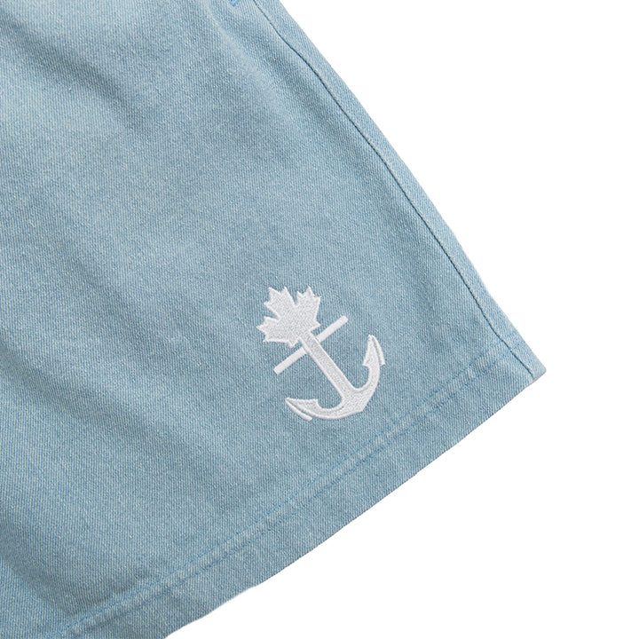 Classic Vintage Washed Denim Short