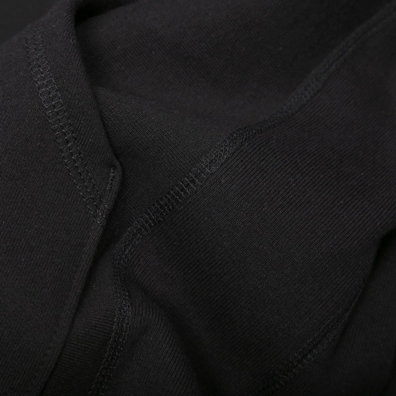 Heavy-Duty Black Classic Kangaroo Hoodie