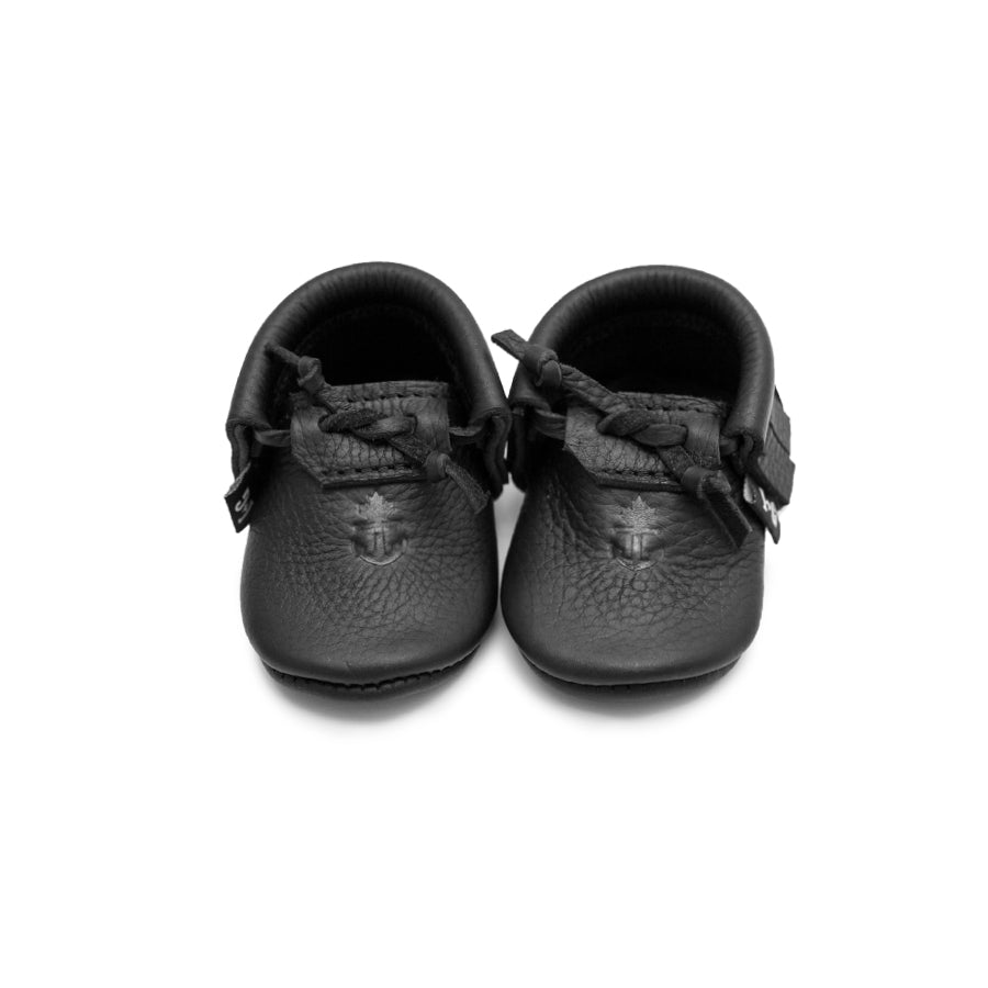 Black Baby Moccasins