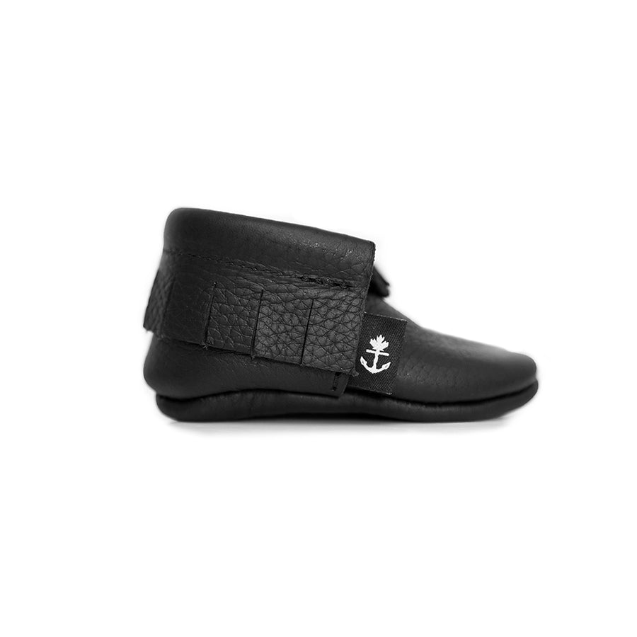 Black Baby Moccasins