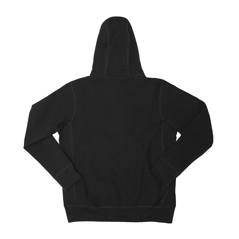 Heavy-Duty Black Classic Kangaroo Hoodie