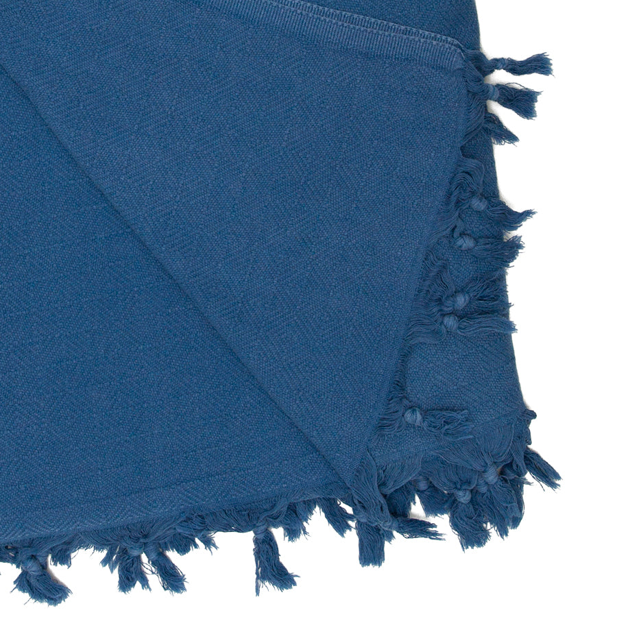 Lake Blue Organic Turkish Cotton Throw