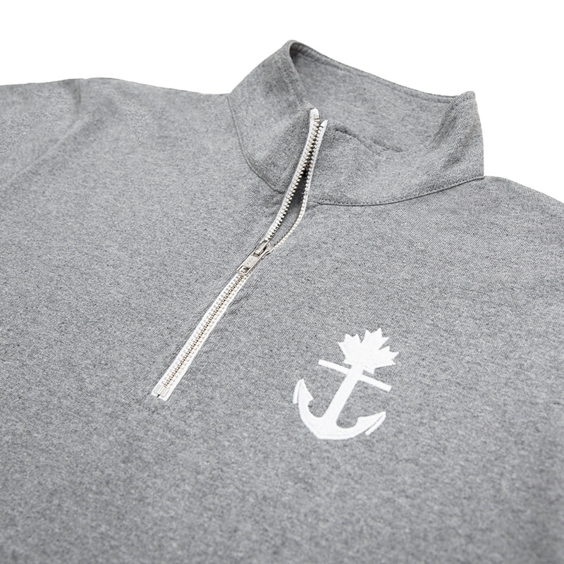 Grey Kangaroo Quarter Zip