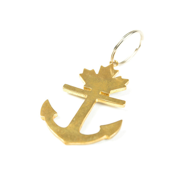 Classic Brass Anchor Keychain