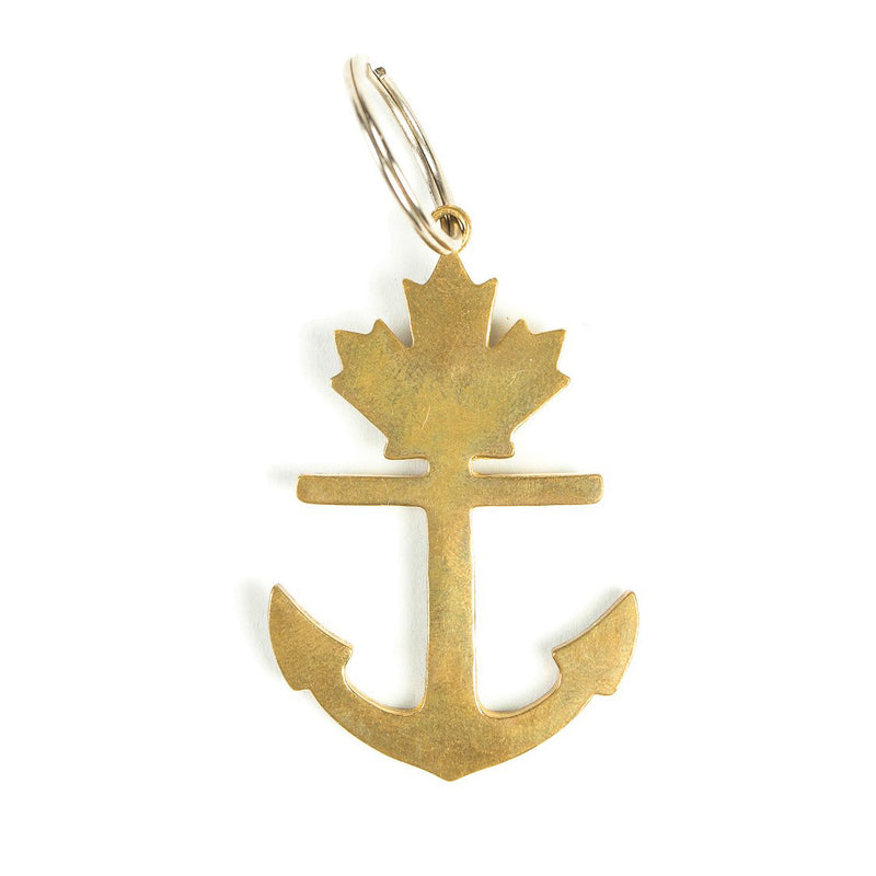 Classic Brass Anchor Keychain