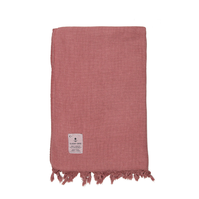 Clay Organic Turkish Cotton Throw